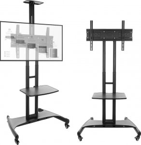 VETOUSON Stojak TV Stojak na Telewizor Podłogowy KART-714A Stojak do Telewizora 32 42 43 48 50 55 60 65 70 cali 8