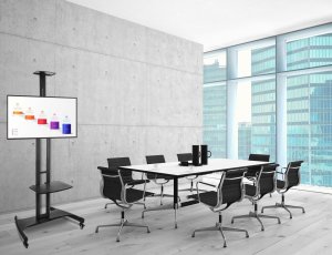 VETOUSON Stojak TV Stojak na Telewizor Podłogowy KART-714A Stojak do Telewizora 32 42 43 48 50 55 60 65 70 cali 10