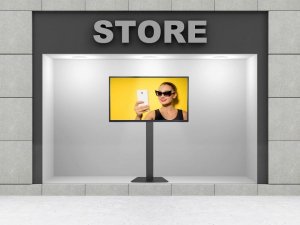 VETOUSON Wysoki Podłogowy stojak na telewizor TV 32-75" 50kg KART-15 Stojak do telewizora Stojak pod telewizor 8