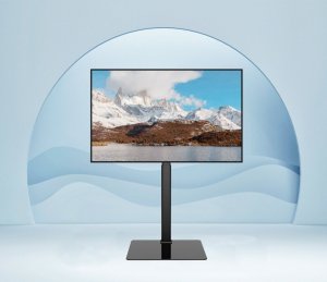 VETOUSON Podłogowy STOJAK pod Telewizor KLA-20 Stojak TV na Telewizor Obrotowy Regulowany 9