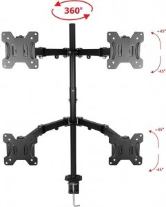 VETOUSON Uchwyt biurkowy na 4 monitory 10" - 27" (VX-24A) 15