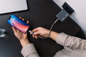 Verbatim Ładowarka GaN Verbatim, USB 3.0, USB C, szara, 100 W, wymienne końcówki C,G,A 6