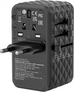 Verbatim Adapter podróżny World-to-World UTA-06 czarny 2