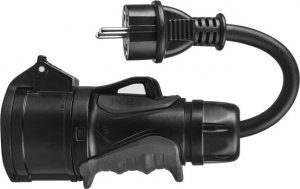 Kabel do ładowania samochodów Green Cell Przejściówka Schuko 230V do Adapter Siłowy Czerwony CEE 16A 400V 5P 2