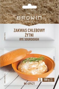 Browin Zakwas Chlebowy Żytni z drożdżami i słodem 23g 1