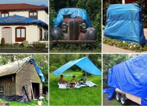 Plandeka PrzydaSie Plandeka Plandeki Pe Niebieska Wzmacniana 4X6 3