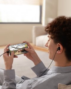 Słuchawki Joyroom Zestaw słuchawkowy słuchawki douszne USB-C kabel 1.2m czarne Zestaw słuchawkowy słuchawki douszne USB-C kabel 1.2m czarne 11