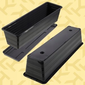 Kadax KADAX Skrzynka Balkonowa Doniczka Z Uchwytami 60cm 7