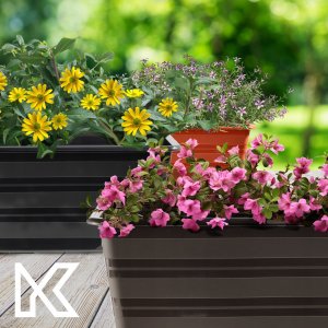 Kadax KADAX Skrzynka Balkonowa Doniczka Z Uchwytami 60cm 9