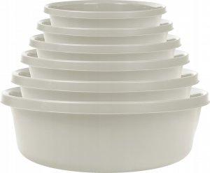 Kadax KADAX Miska Plastikowa 2L Miednica Okrągła Biała 5