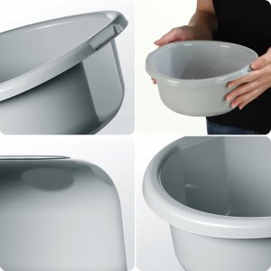 Kadax KADAX Miska Plastikowa Okrągła 1,9L Na Pranie Miednica Misa Z Uchwytami 7