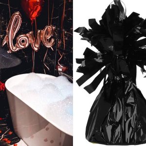 Springos Obciążenie do balonów 130 g foliowe ciężarek czarny UNIWERSALNY 5