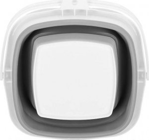 Springos Wiaderko składane 10 L uniwersalny silikonowy pojemnik szaro-biały UNIWERSALNY 10