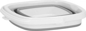 Springos Wiaderko składane 5 L uniwersalny silikonowy pojemnik szaro-biały UNIWERSALNY 4