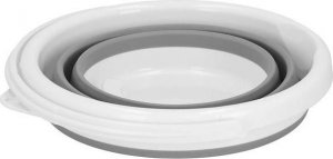 Springos Wiaderko składane 5 L uniwersalny silikonowy pojemnik szaro-biały UNIWERSALNY 2