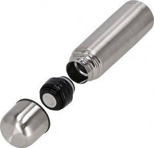 Springos Termos 1L ze stali nierdzewnej na kawę i herbatę, próżniowy srebrny UNIWERSALNY 2