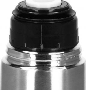 Springos Termos 1L ze stali nierdzewnej na kawę i herbatę, próżniowy srebrny UNIWERSALNY 8