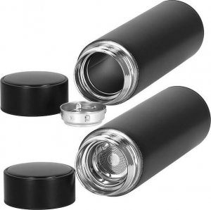 Springos Termos 500 ml ze stali nierdzewnej kubek termiczny z wyświetlaczem temp. czarny UNIWERSALNY 15