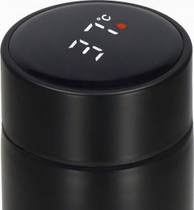 Springos Termos 500 ml ze stali nierdzewnej kubek termiczny z wyświetlaczem temp. czarny UNIWERSALNY 17