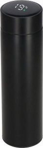 Springos Termos 500 ml ze stali nierdzewnej kubek termiczny z wyświetlaczem temp. czarny UNIWERSALNY 6