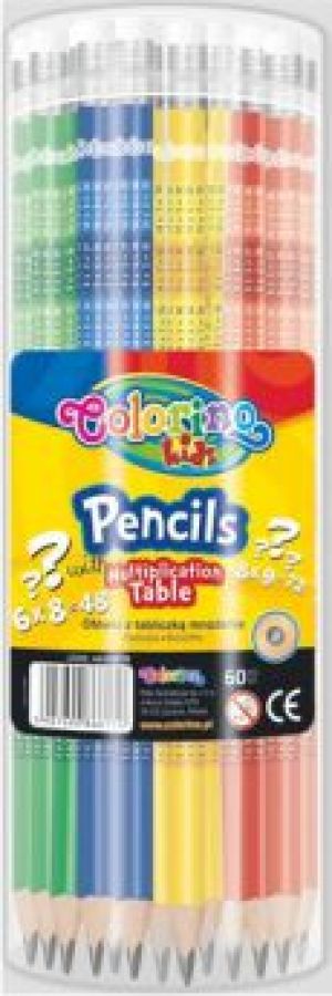 Patio Ołówek z gumka i tabliczką mnożenia Colorino 66143PTR 1