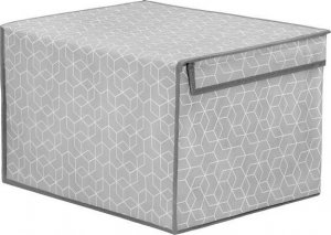 Springos Składany pojemnik na zabawki 25x40x30 cm ogranizer do przechowywania szary UNIWERSALNY 11