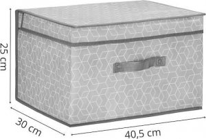 Springos Składany pojemnik na zabawki 25x40x30 cm ogranizer do przechowywania szary UNIWERSALNY 12