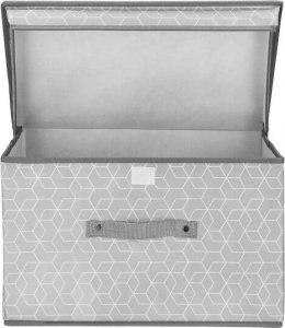 Springos Składany pojemnik na zabawki 25x40x30 cm ogranizer do przechowywania szary UNIWERSALNY 9