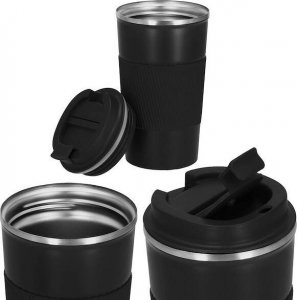 Springos Kubek termiczny 500 ml ze stali nierdzewnej na kawę herbatę czarny UNIWERSALNY 12