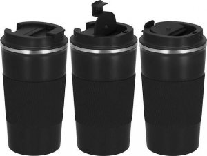 Springos Kubek termiczny 500 ml ze stali nierdzewnej na kawę herbatę czarny UNIWERSALNY 14