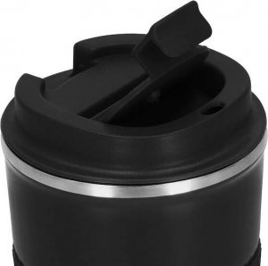 Springos Kubek termiczny 500 ml ze stali nierdzewnej na kawę herbatę czarny UNIWERSALNY 15