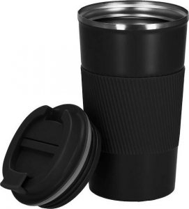 Springos Kubek termiczny 500 ml ze stali nierdzewnej na kawę herbatę czarny UNIWERSALNY 5