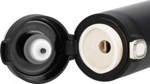 Springos Kubek termiczny 350 ml ze stali nierdzewnej na kawę herbatę, z wyświetlaczem temp. czarny UNIWERSALNY 15