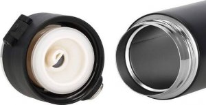 Springos Kubek termiczny 350 ml ze stali nierdzewnej na kawę herbatę, z wyświetlaczem temp. czarny UNIWERSALNY 16