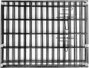 Springos Kojec dla zwierząt wybieg klatka dla psa 155x61 cm metalowa czarna UNIWERSALNY 2