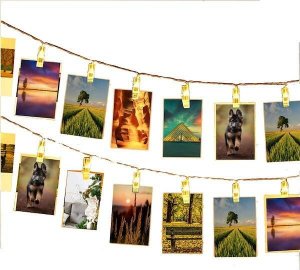 Springos Klipsy Lampki LED klamerki spinacze na zdjęcia 20 LED ciepły biały UNIWERSALNY 2