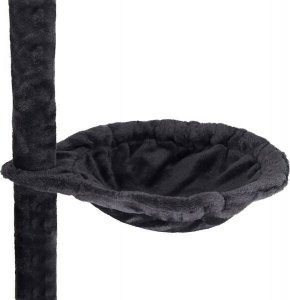 Springos Drapak dla kota 6-poziomowy słupek z domkiem 145 cm grafitowy 3