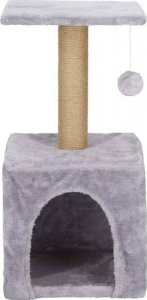 Springos Drapak dla kota sizal 3-poziomowy domek słupek z zabawkami 62 cm UNIWERSALNY 1