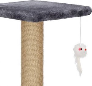 Springos Drapak dla kota sizal 3-poziomowy domek słupek z zabawkami 62 cm UNIWERSALNY 3