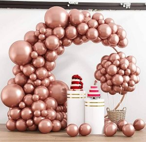 Springos Balony na wieczór panieński, wesele, urodziny, 100 szt. rose gold UNIWERSALNY 6