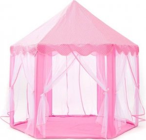 Springos Domek dla dzieci zamek namiot do ogrodu różowy UNIWERSALNY 1