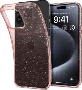 Spigen Liquid Crystal Glitter, rose quartz - iPhone 15 Pro 1