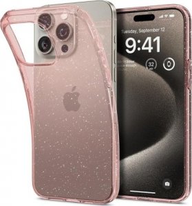 Spigen Liquid Crystal Glitter, rose quartz - iPhone 15 Pro Max 1