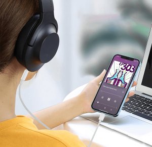 Kabel USB Reagle REAGLE KABEL AUX JACK 3.5mm AUDIO iPhone Lightning 1m 3