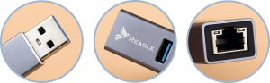 HUB USB Reagle Reagle Karta Sieciowa Hub USB-A 3.1 GIGABIT LAN RJ45 1GB 5