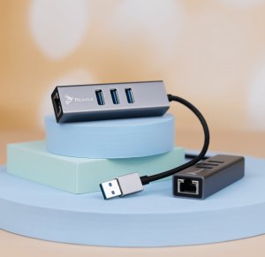 HUB USB Reagle Reagle Karta Sieciowa Hub USB-A 3.1 GIGABIT LAN RJ45 1GB 6