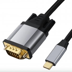 Kabel USB Reagle USB-C - D-Sub (VGA) 1.8 m Czarny 1