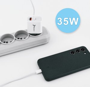 Ładowarka Reagle SZYBKA ŁADOWARKA 35W USB-C QC 3.0 KOSTKA ZASILACZ DO IPHONE 15 PRO GALAXY S 2