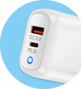Ładowarka Reagle SZYBKA ŁADOWARKA 20W USB-C QC 3.0 KOSTKA ZASILACZ DO IPHONE 15 PRO GALAXY S 9