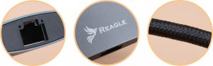 HUB USB Reagle REAGLE HUB USB-C HDMI 4K 60Hz USB C PD 100W USB 3.2 LAN RJ45 CZYTNIK KART 5